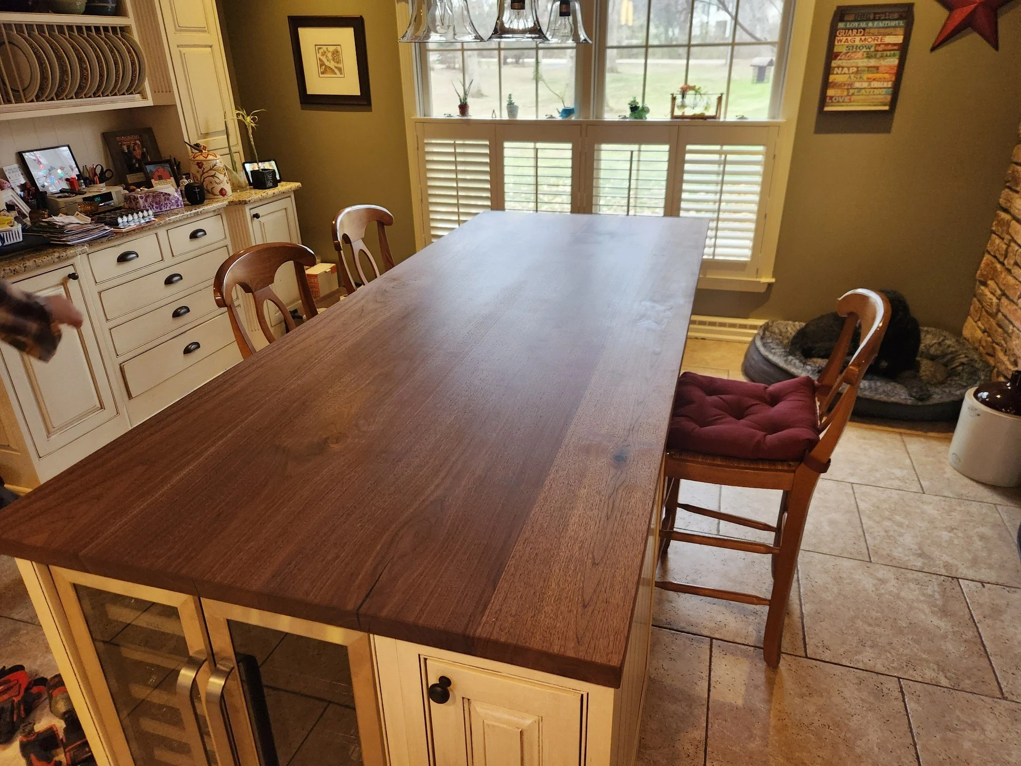 Walnut Kitchen Island