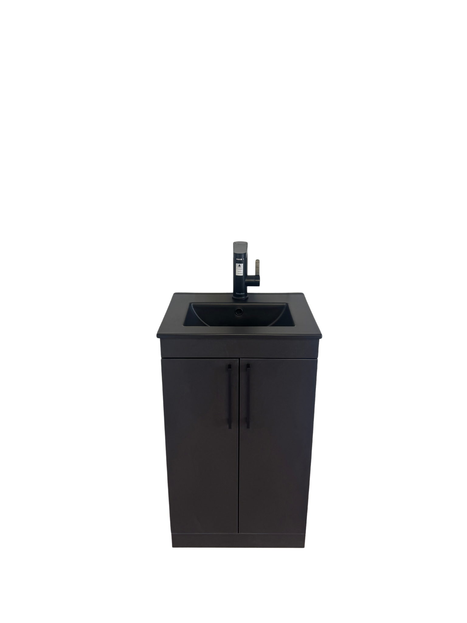All Black Sink Unit 500mm — No Plumbing | Tattoo Studios
