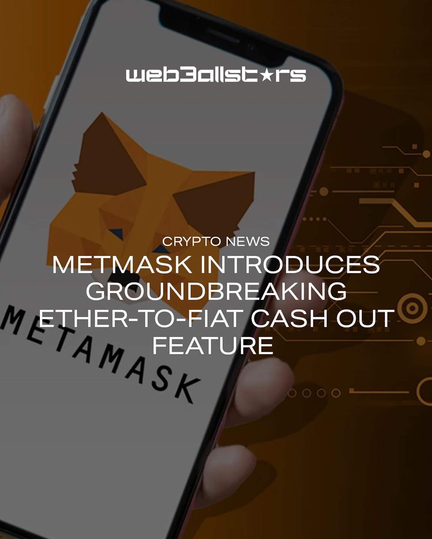 Big news. Metamask is rolling out a new way to directly cash out your crypto to fiat currencies in-app to your bank accounts. The long awaited feature is available now for the U.S. and parts of Europe and later on worldwide. In your Metamask &bdquo;P