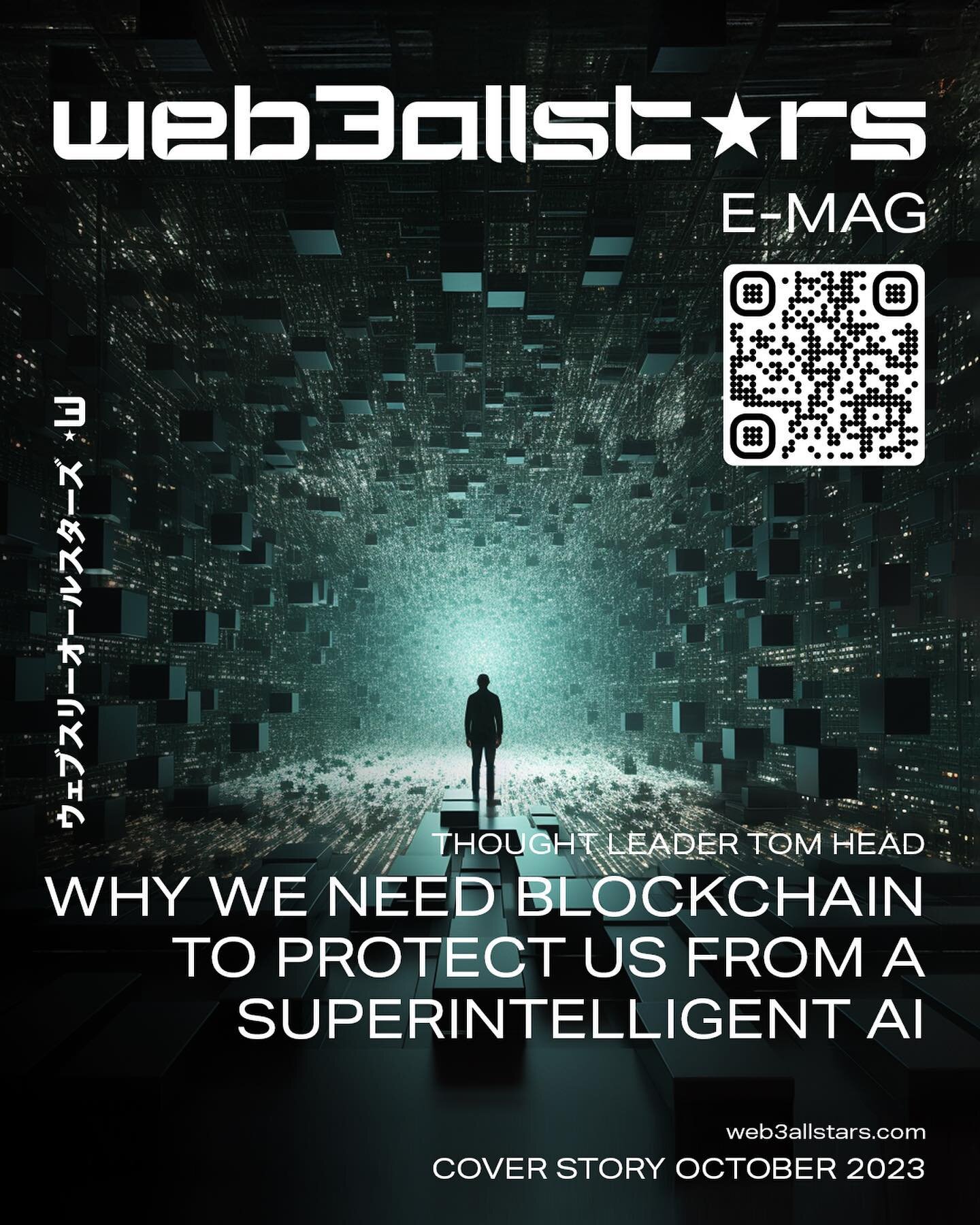 Our coverstory of the October issue is dealing with the fact that superintelligent AI could soon go rogue. Learn why blockchain could be our best chance to control the uncontrollable and get some great insides from thought leader Tom Head from G3NR8.