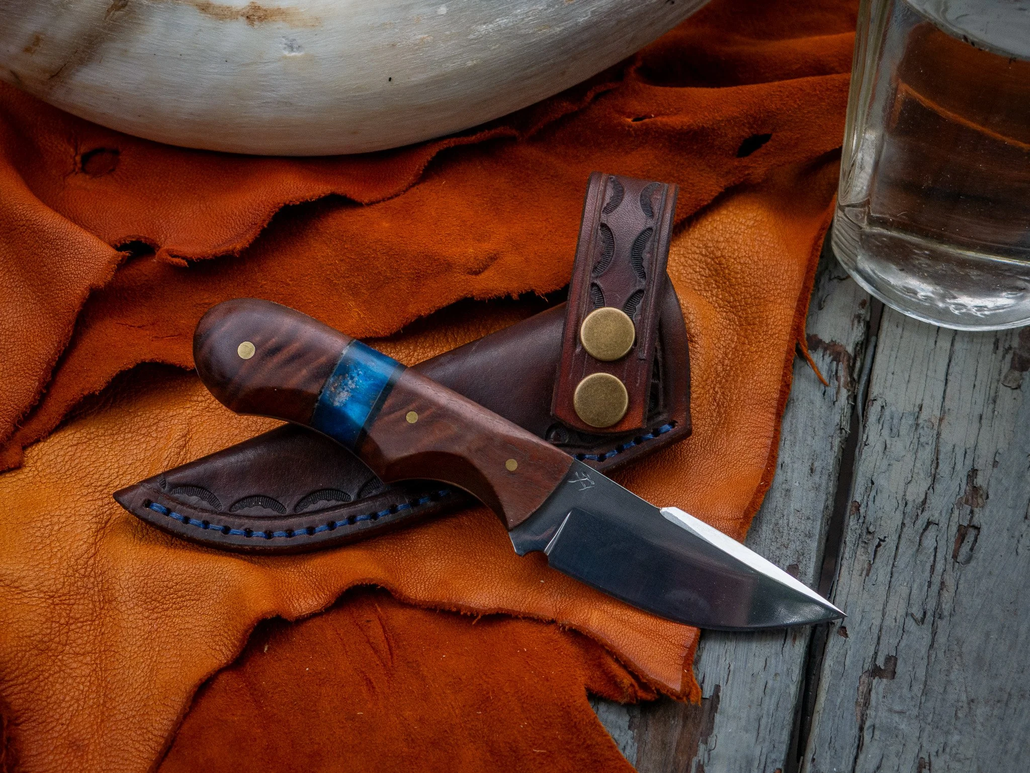 Handmade EDC/Hunting Knife with Scout Carry Sheath