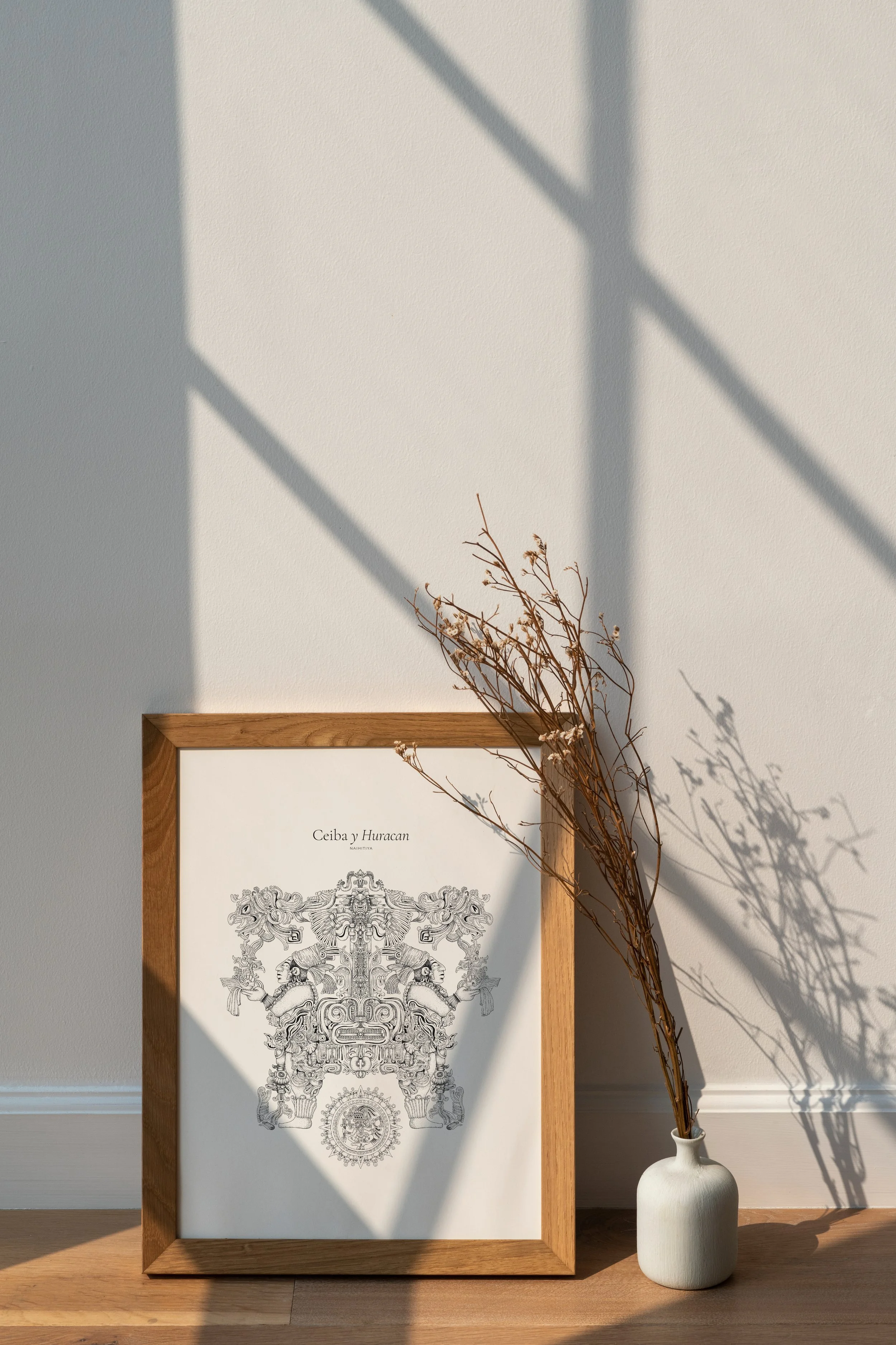 Maison Naihitiya Affiches décoratives illustrées Impressions premimum Ceiba y Huracan Oeuvre raffinée Laurane Leveque Artiste Illustratrice.jpg