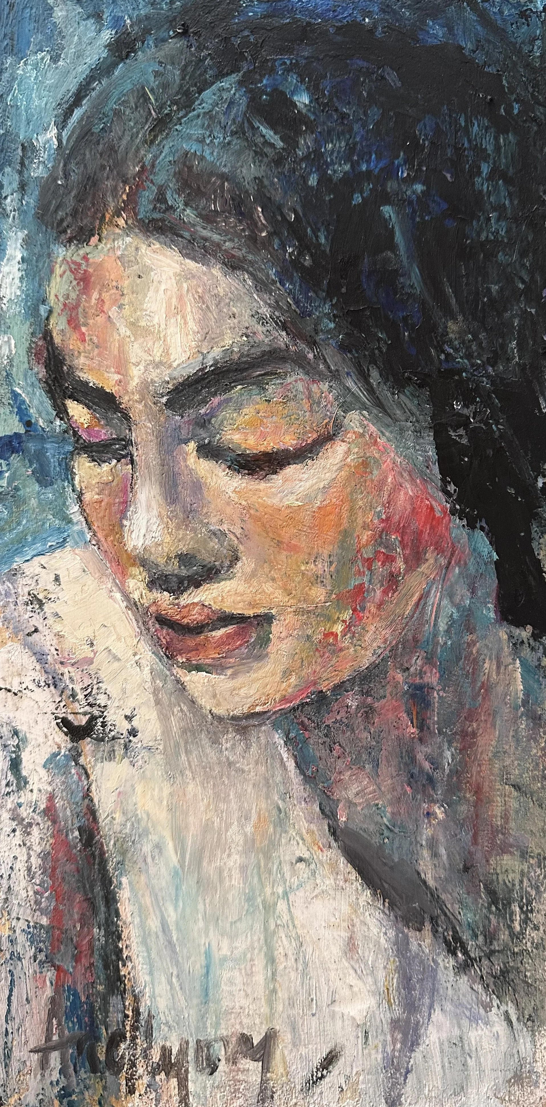 Ariel Lyons, Ceramic, Oil and Cold Wax
Portrait and Landscape, 128 Howick Street