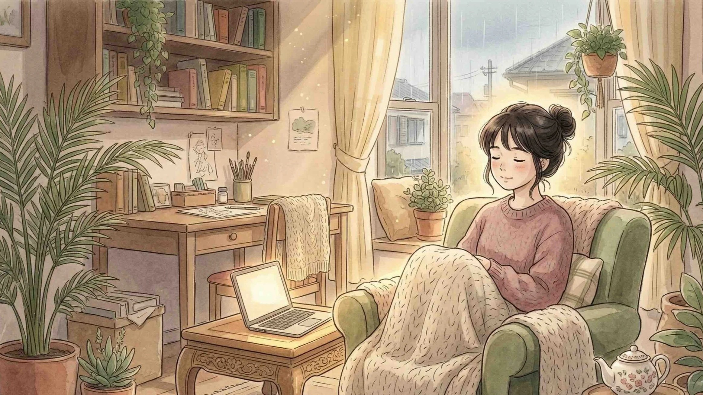 Femme en séance de thérapie EMDR en visio, illustrant la libération d'un trauma bond par la thérapie