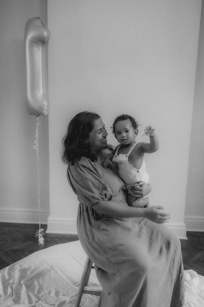 first birthday photoshoot without a cake smash