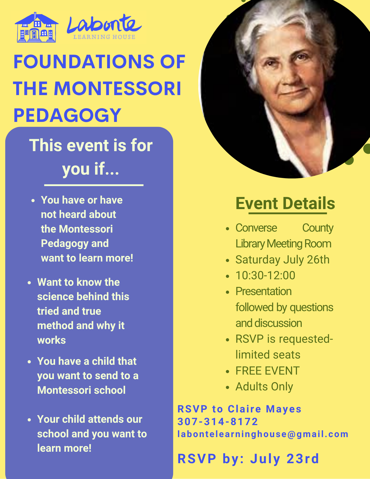 Introduction to the Montessori Pedagogy