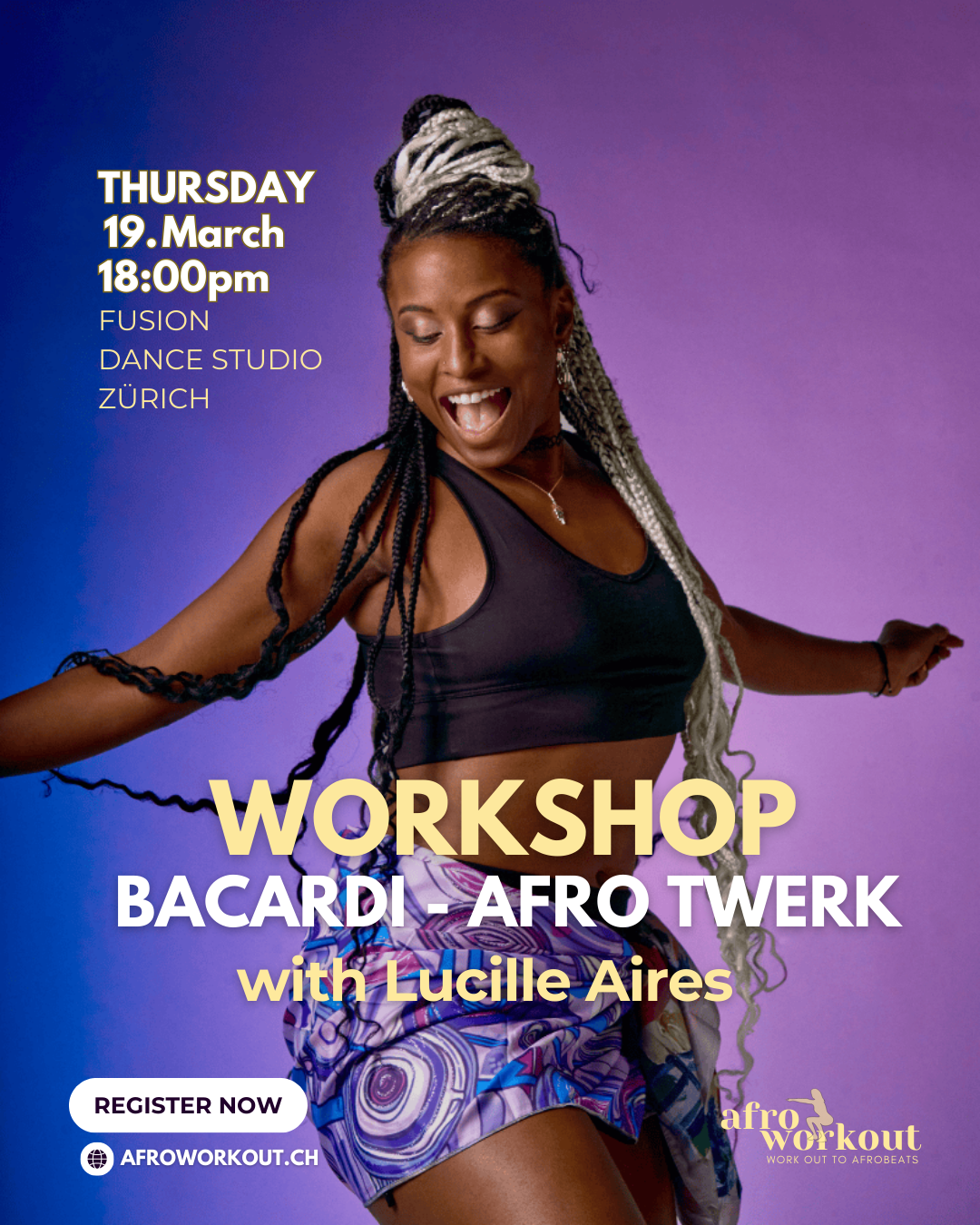 Workshop: Bacardi/ Afro Twerking with Lucille Aires
