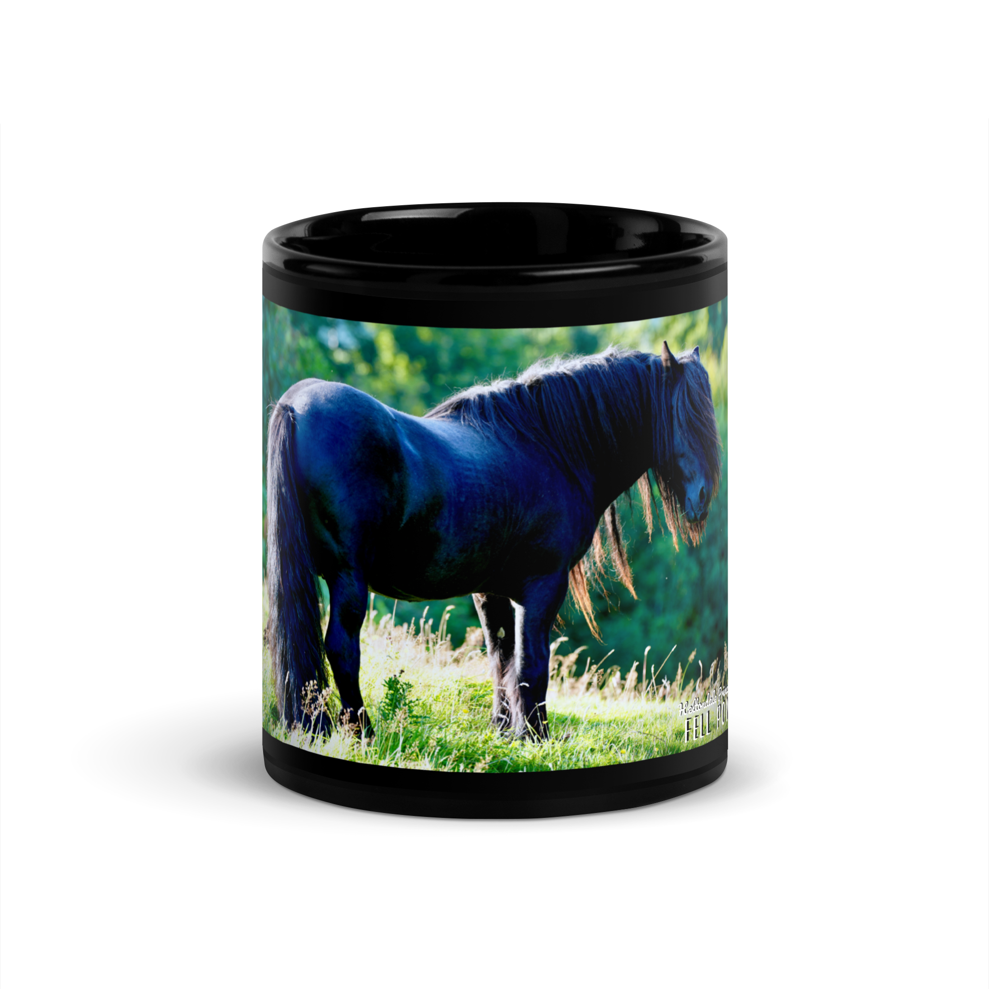 Black Glossy Mug - Hill Bred Fell Pony