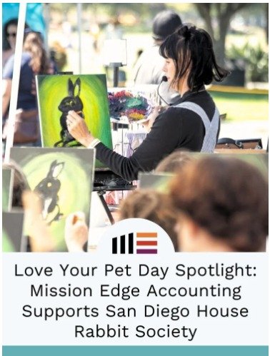 We&rsquo;re excited to share that San Diego House Rabbit Society was recently featured by Mission Edge.

Their spotlight highlights the impact of our work and the support we&rsquo;ve received through their accounting services, which helps us stay foc
