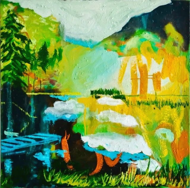 Sunspill,
Oil on Canvas, 2026
61 x 61 cms, 24 x 24"