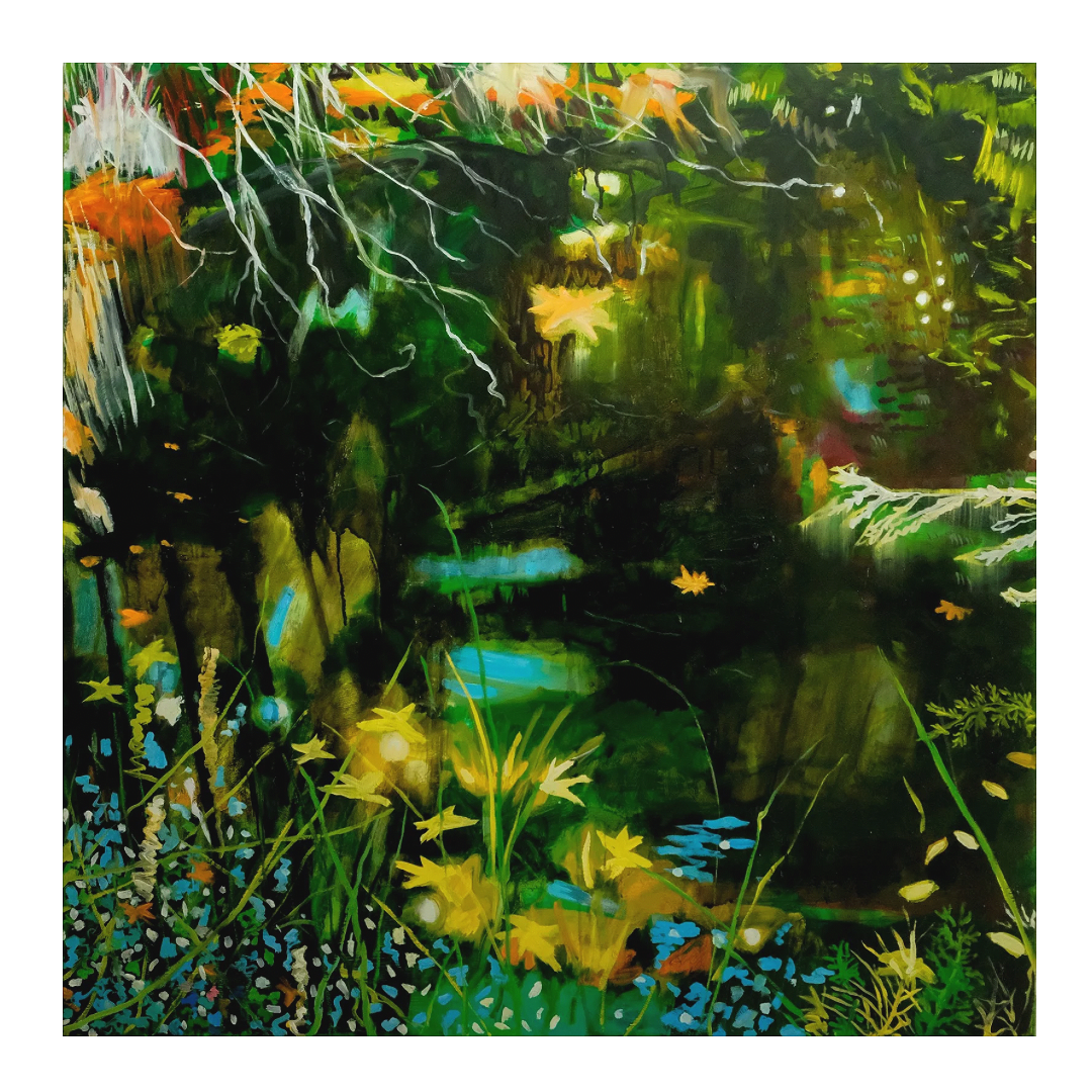 Deep Pools /  Oil on Canvas / 2025 / 36 x 36” 