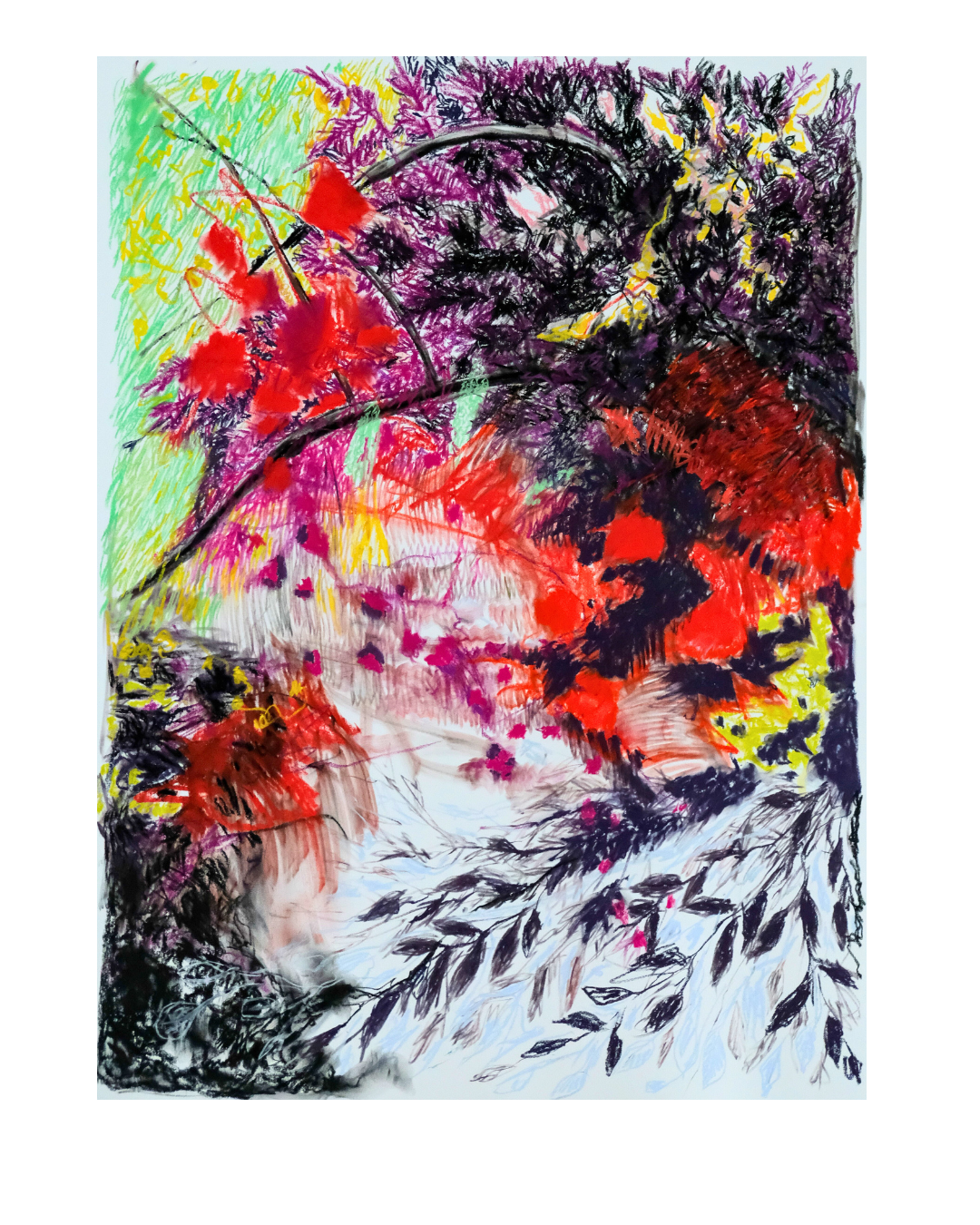 Soilse Geimhridh - Winter Lights Dec. 2025
Pastel & Charcoal on  paper, 38 x 50” 