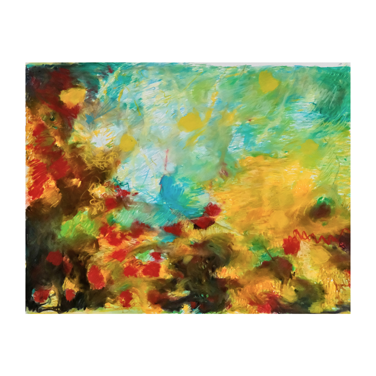 ‘Tidal’ 2025 - soft pastels & charcoal on paper, 38 x 50” (unframed)