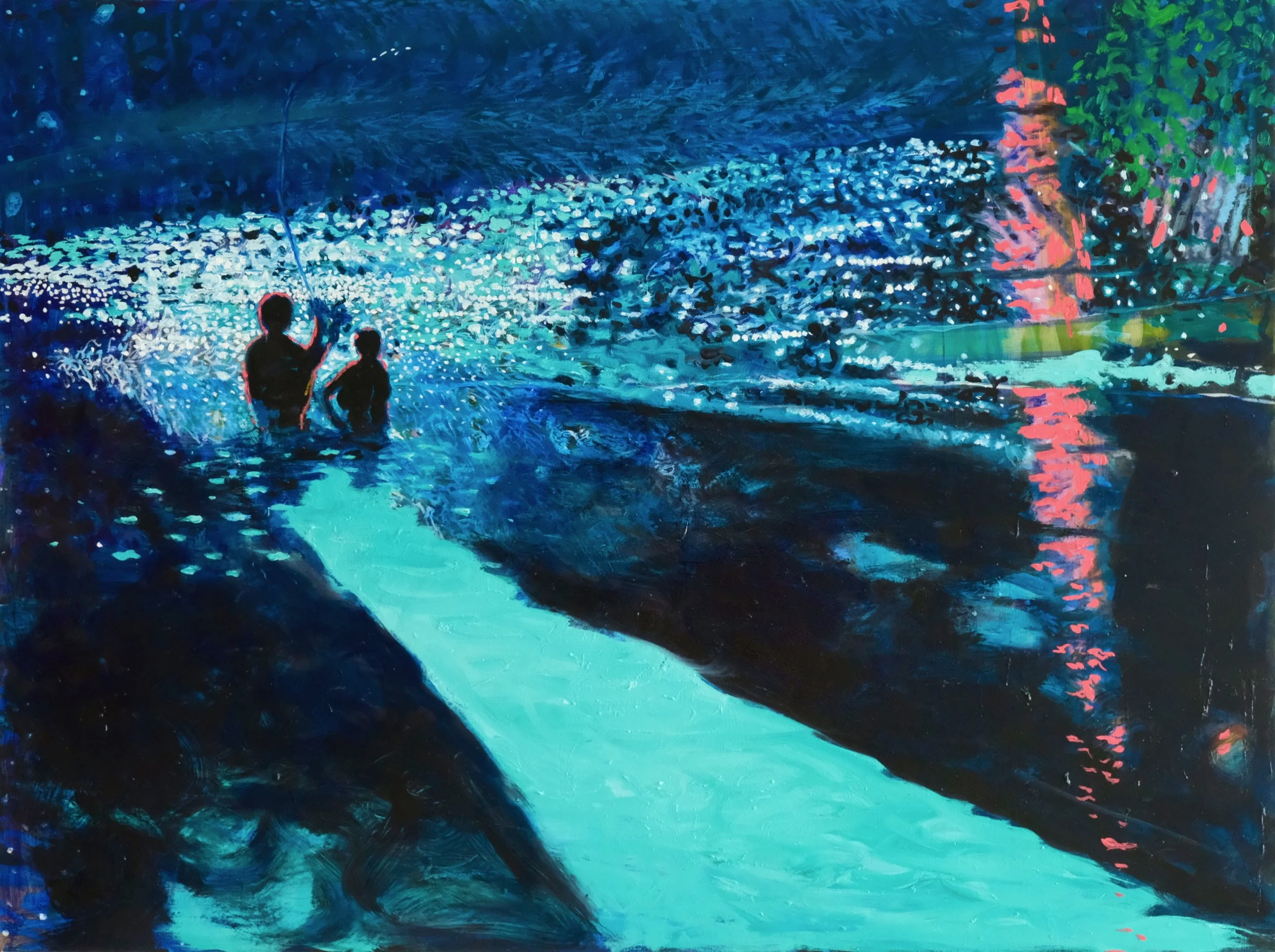 Fly Fishing
Oil on Canvas, 2026
76 x 71 cm. ( 30 x 28")