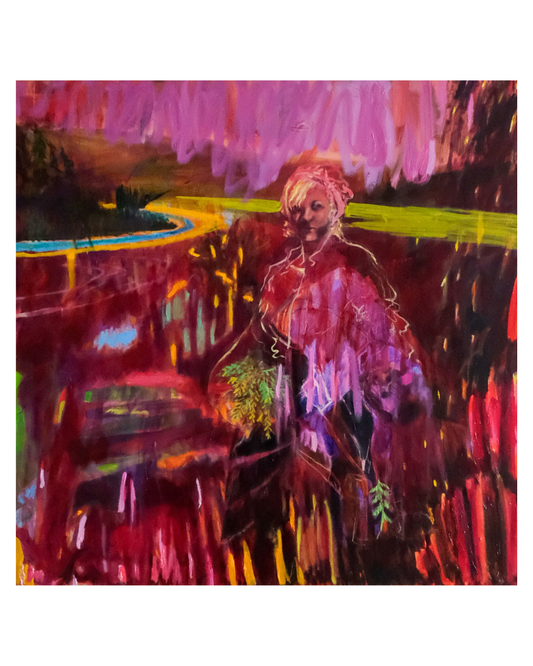 Tree Planter Series, Oct. 2025, Oil on Canvas, 48 x 48"