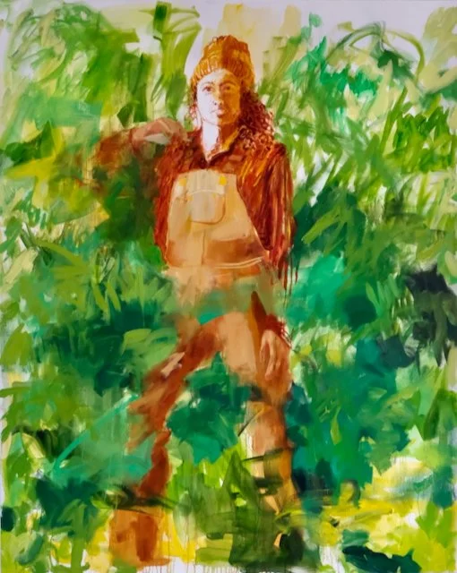The Tree Planter,
Acrylic on Canvas, 2026
122 x 152 cm, (4 x 8')