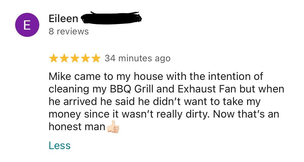 5 stars for HONESTY ⭐️⭐️⭐️⭐️⭐️ The grills may be dirty, but our conscience is always clean 😇