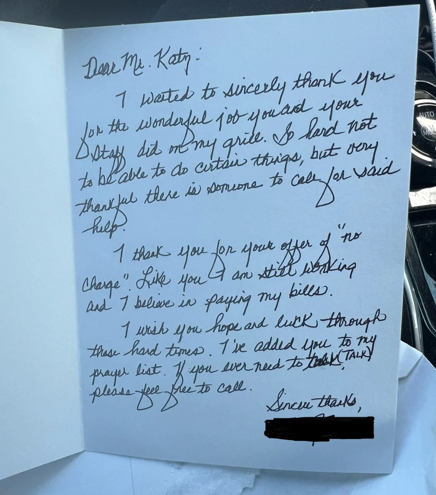 This customer had us in our feels today 🥹❤️ For those of you who may not know, our incredible Owner, Mike, has been fighting cancer for quite some time. Mike embodies the word resilience every 👏 damn 👏 day 👏. He refuses to succumb to his illness 