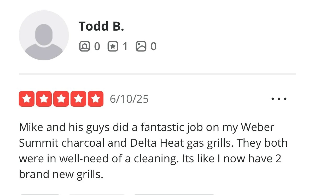 It&rsquo;s another FIVE STAR FRIDAY 🤩 The reviews have been on 🔥 this week! 
&hellip;
#fivestarreview #fivestarservice #swfl #cleaningservice #colliergrillcleaning