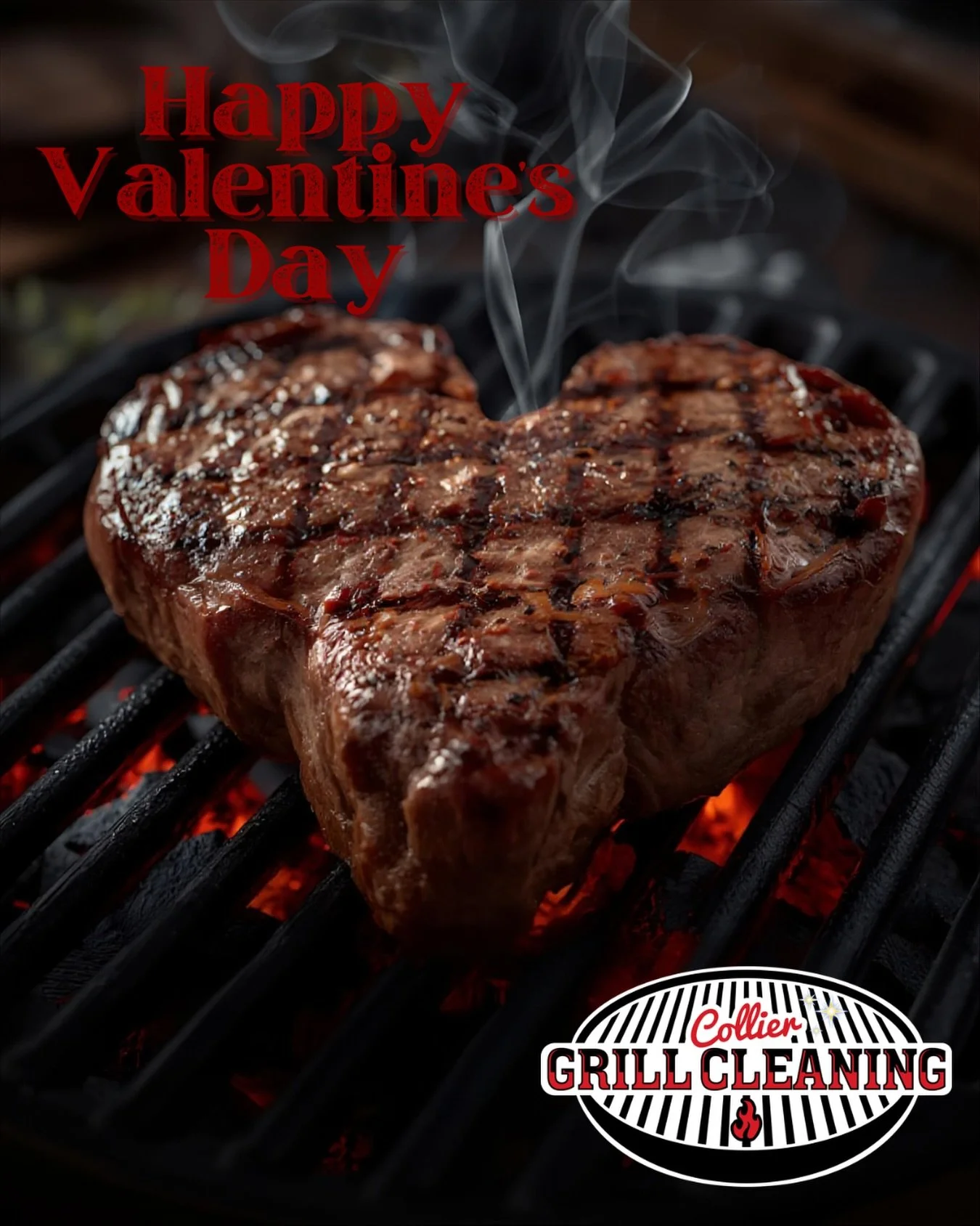 Roses are red,
Violets are blue,
Your grill deserves some love too 🔥

This Valentine&rsquo;s Day, treat your grill (and your guests) to a deep clean with Collier Grill Cleaning. Because nothing says love like a perfectly seared steak. 🥩✨

Let Colli