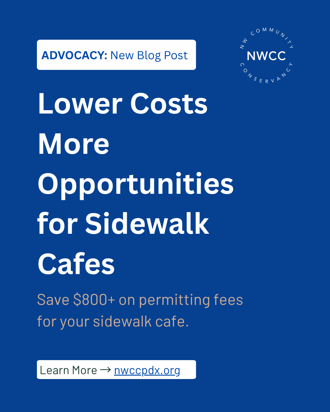 Lower Costs, More Opportunities: Portland's Street Activation Fee Waiver Program
