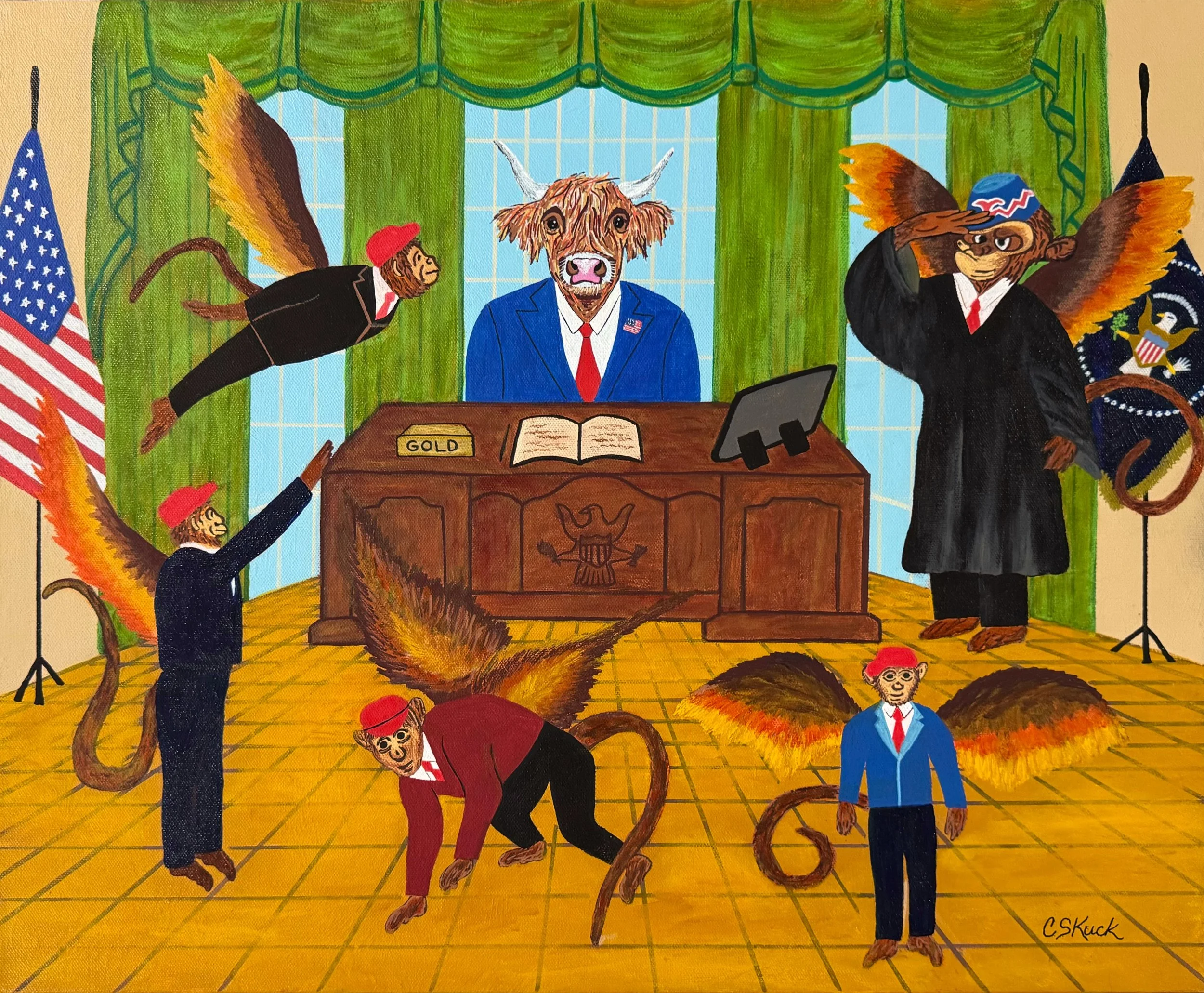 (SOLD) Pay No Attention to the Bully Behind the Desk