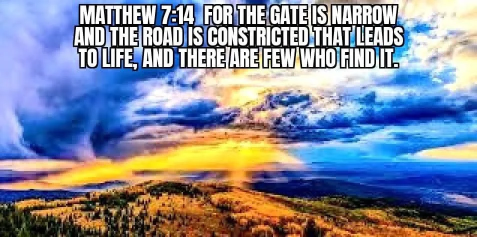 NARROW IS THE GATE