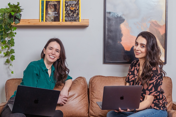 Amanda and Rachel, co-founders of Fifteenth Page