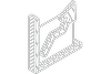 3D wireframe illustration of a hand pointing at a rising arrow on a bar chart, with a ruler and measuring tape around the chart.