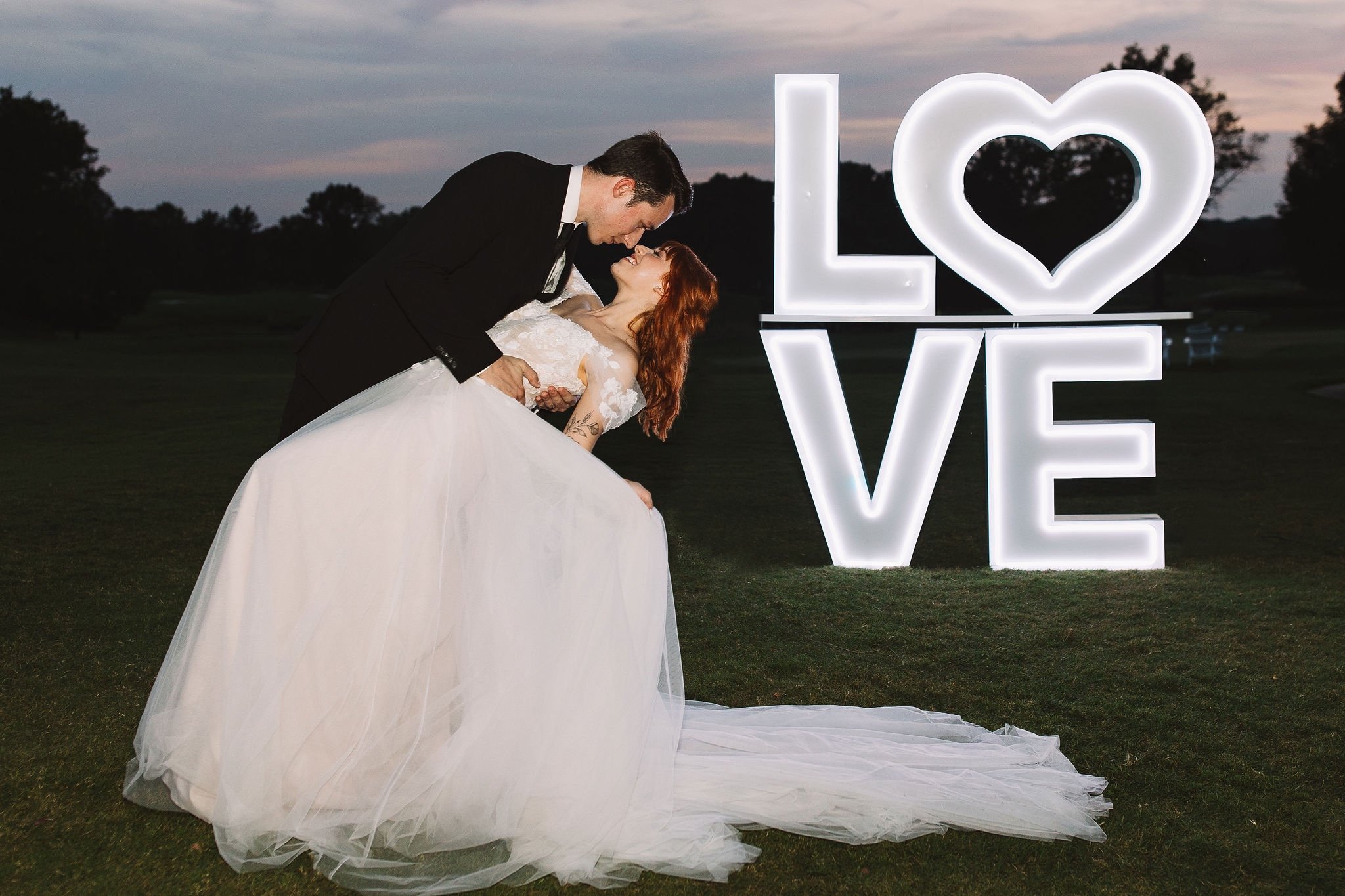 Wedding light up letters