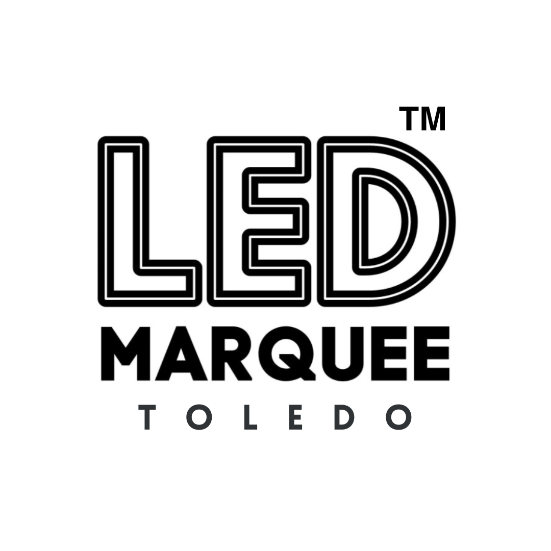 LED Marquees in Toledo Ohio, logo with the words "TOLEDO" below.