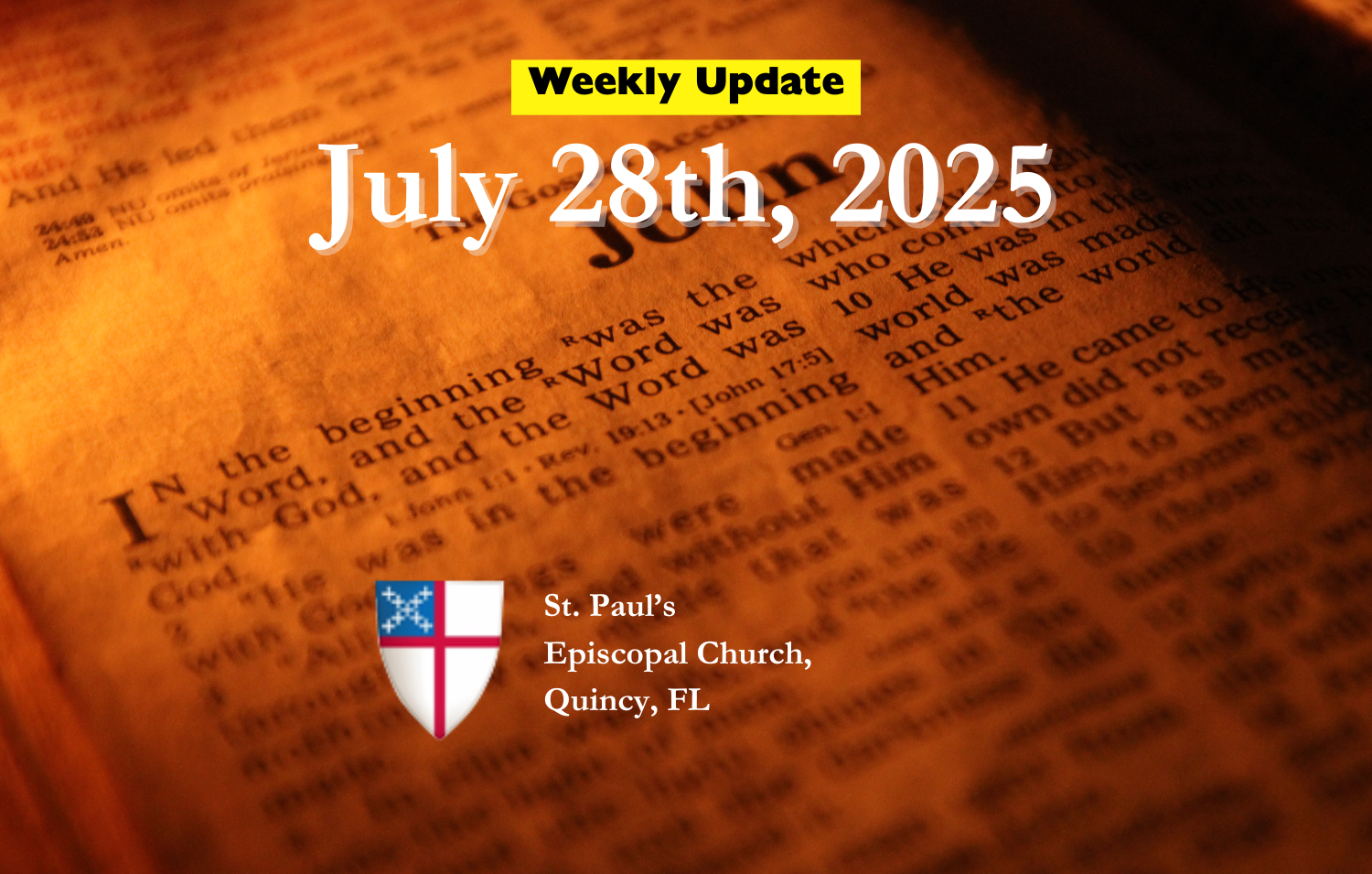 Weekly Update - July 28th, 2025