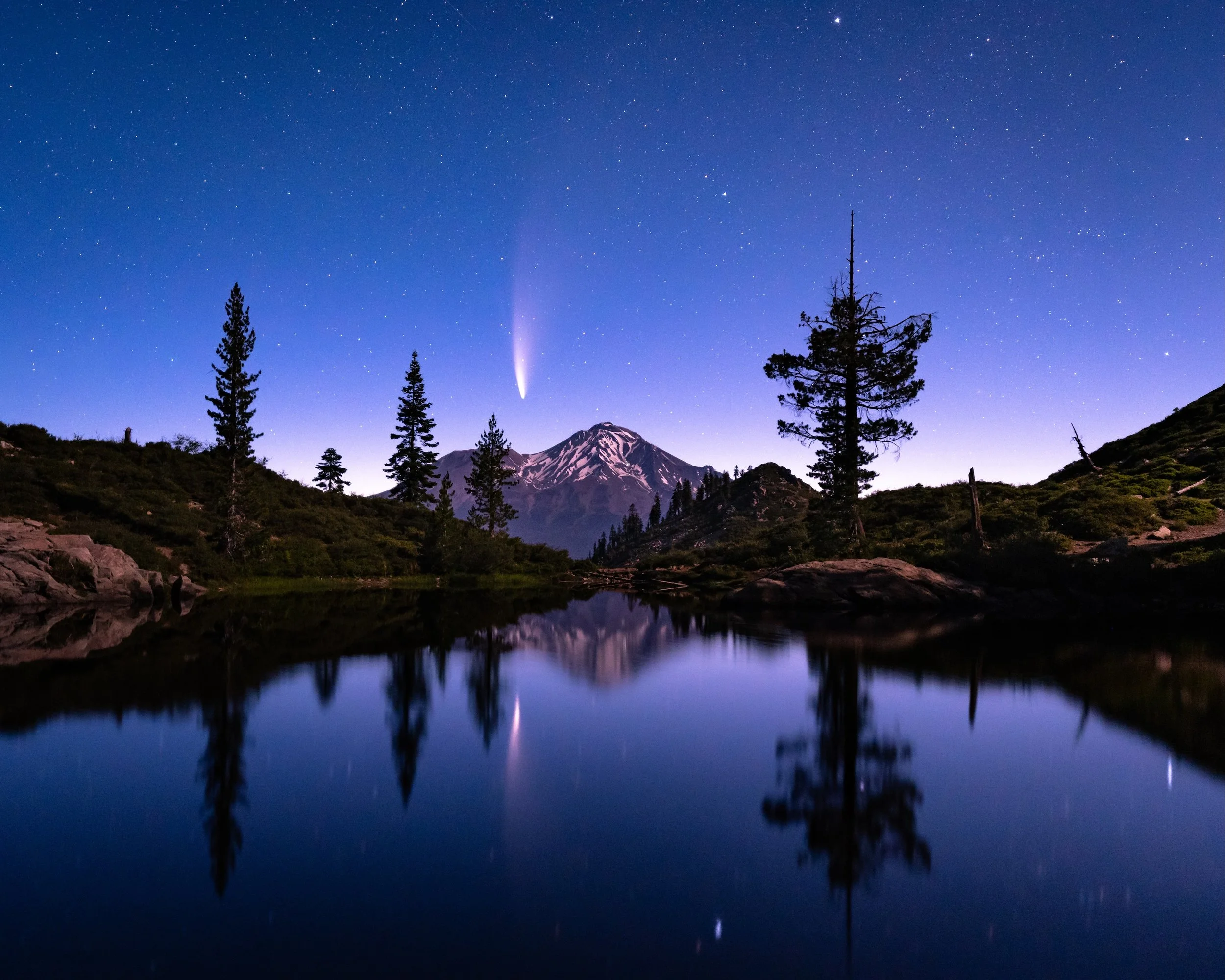 Neowise Over Mount Shasta