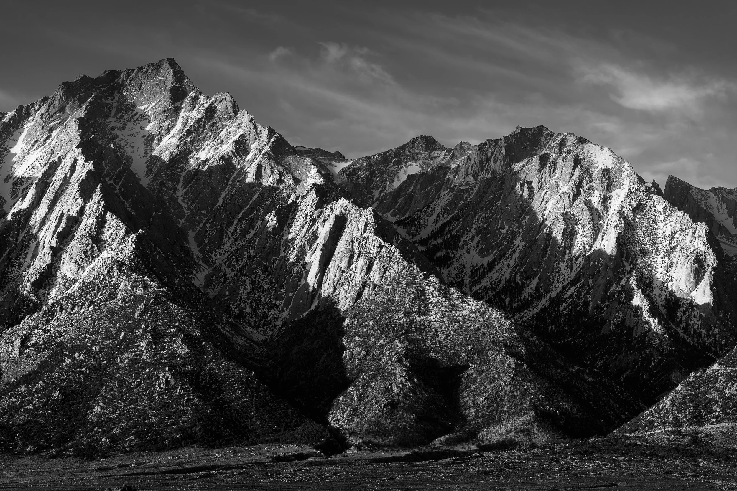 Lone Pine Peak Black and White