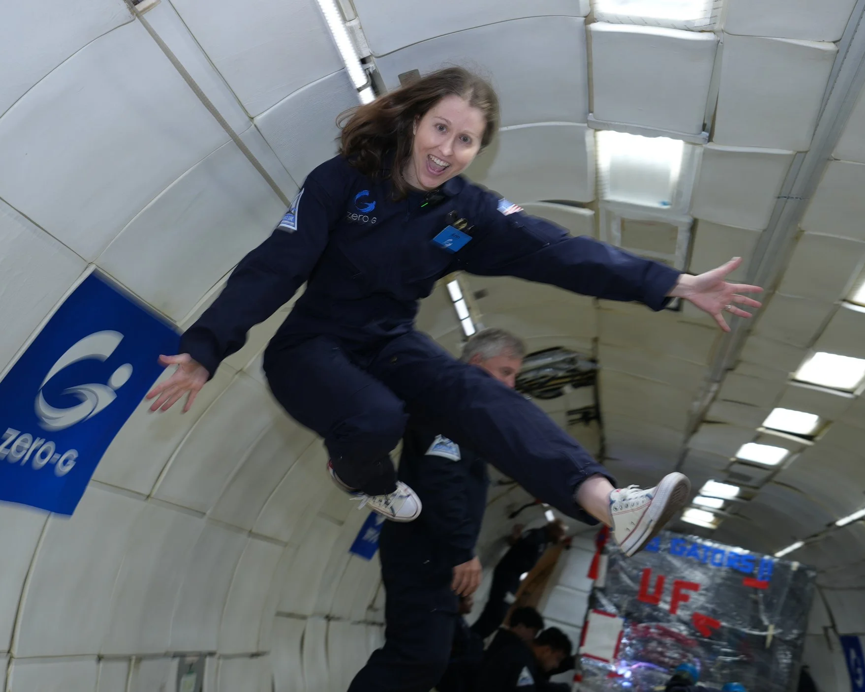Erin flew on parabolic flights for Zero G creating videos explaining the microgravity science conducted on board.