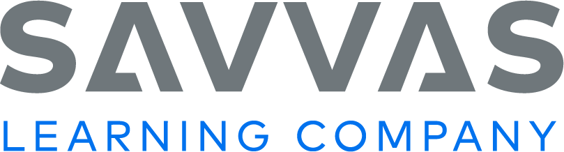 SAVVAS Learning Company logo with black and blue text