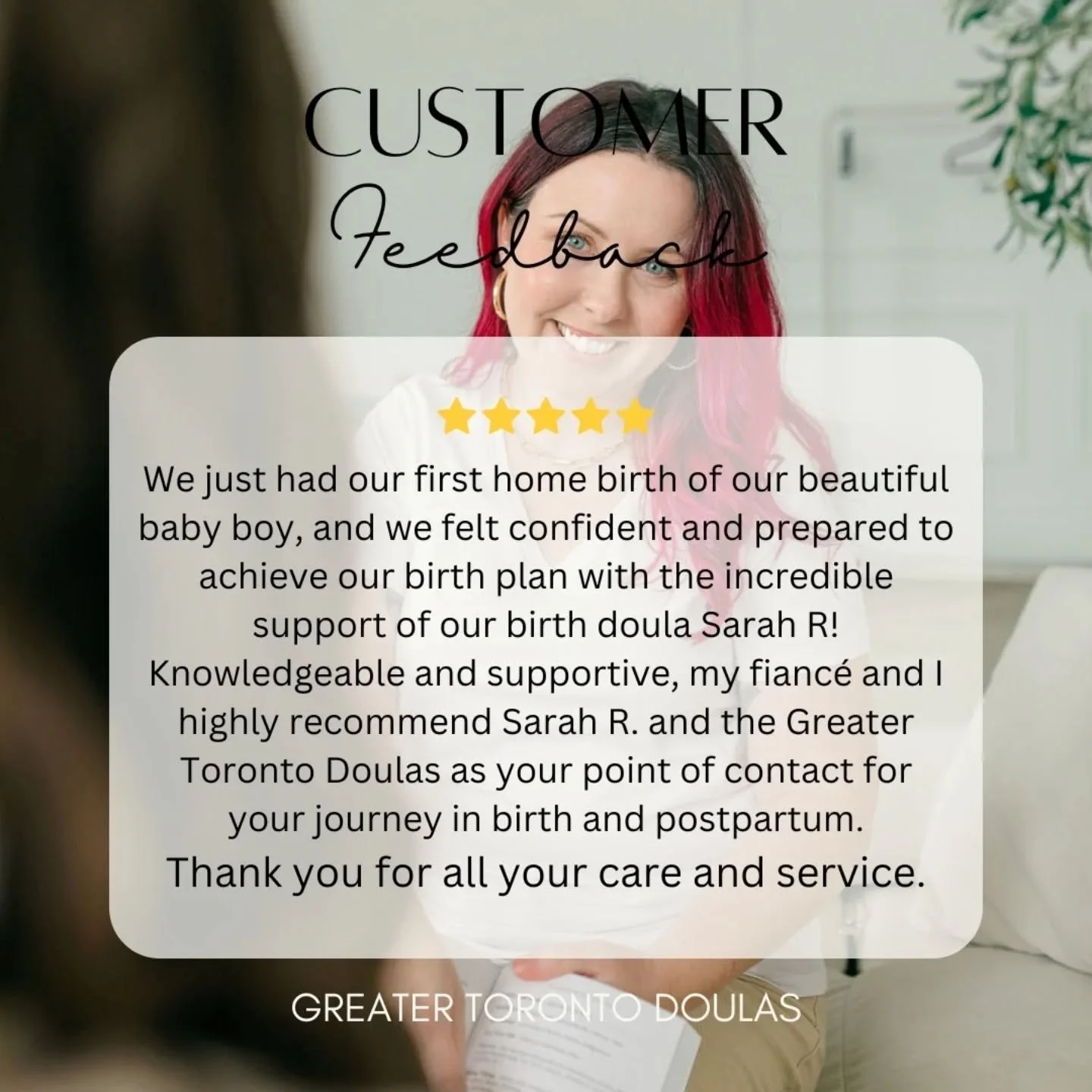 We recently received the sweetest review from a family who just welcomed their baby boy at home. Knowing that our support helped them feel confident, prepared, and cared for is exactly why we do what we do. 🤍

If you&rsquo;ve been thinking about bir