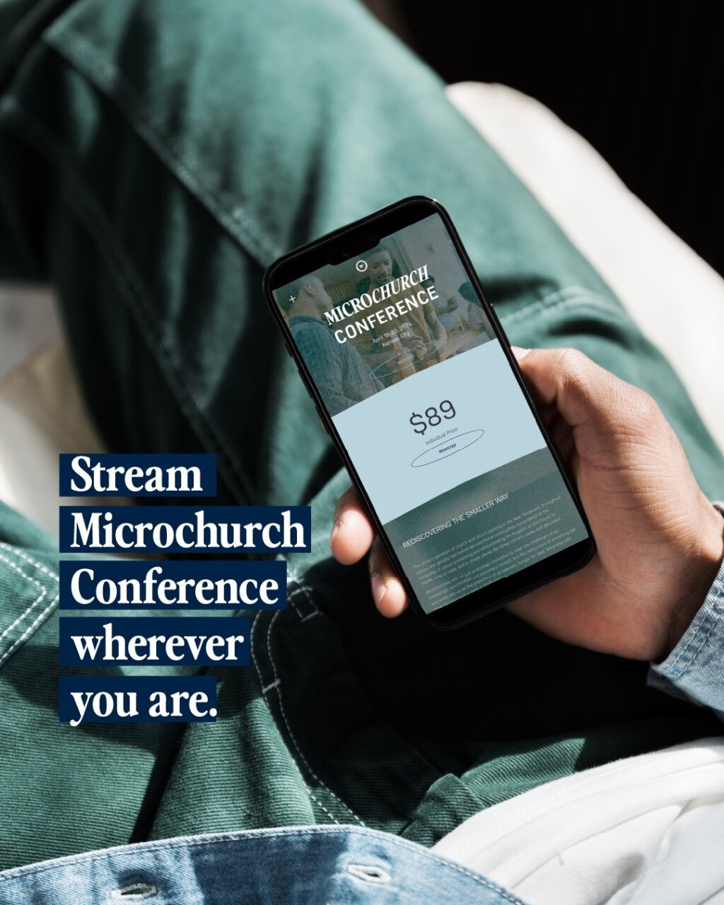 🧑🏽&zwj;💻 New option! Host a micro Microchurch Conference from home or wherever you are. ⭐️ And registration is only $50 ⭐️

The online stream will feature 6 main sessions and 3 workshop sessions.

This is a great option if you can&rsquo;t make it 