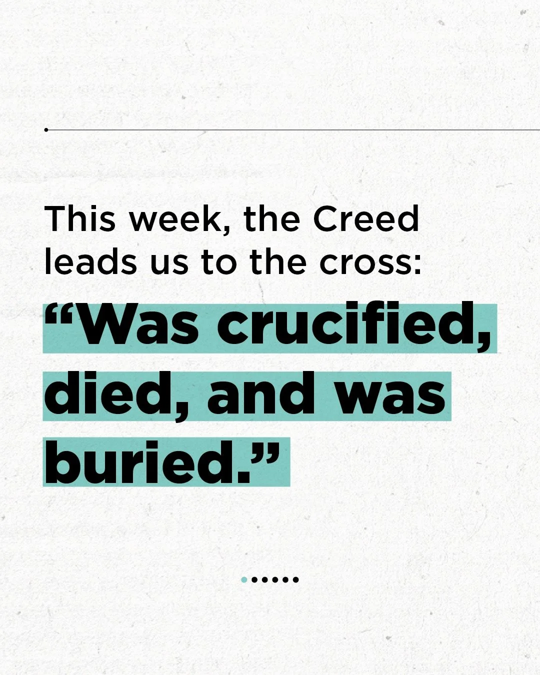 Jesus didn&rsquo;t bypass pain&mdash;He entered it.
He was betrayed, condemned, humiliated, crucified.

And all of it&hellip; for us.

Access the full Apostles&rsquo; Creed Prayer Guide series at kcunderground.org/pray