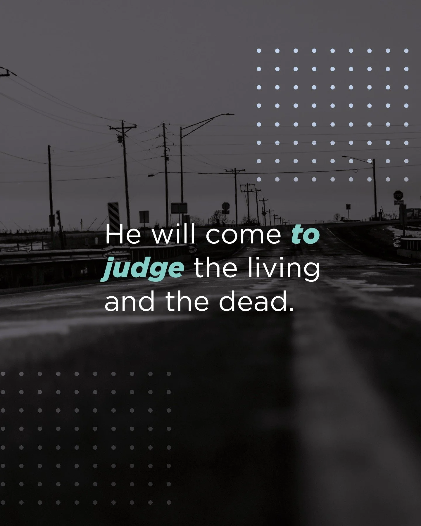 This week, we reflect on this line:

&ldquo;He will come to judge the living and the dead.&rdquo;

Let this shape your prayer:

1️⃣ Worship
Thank Jesus that He is the one who judges. Not us. Not the world. Not fear.

2️⃣ Confess
Where do you try to s
