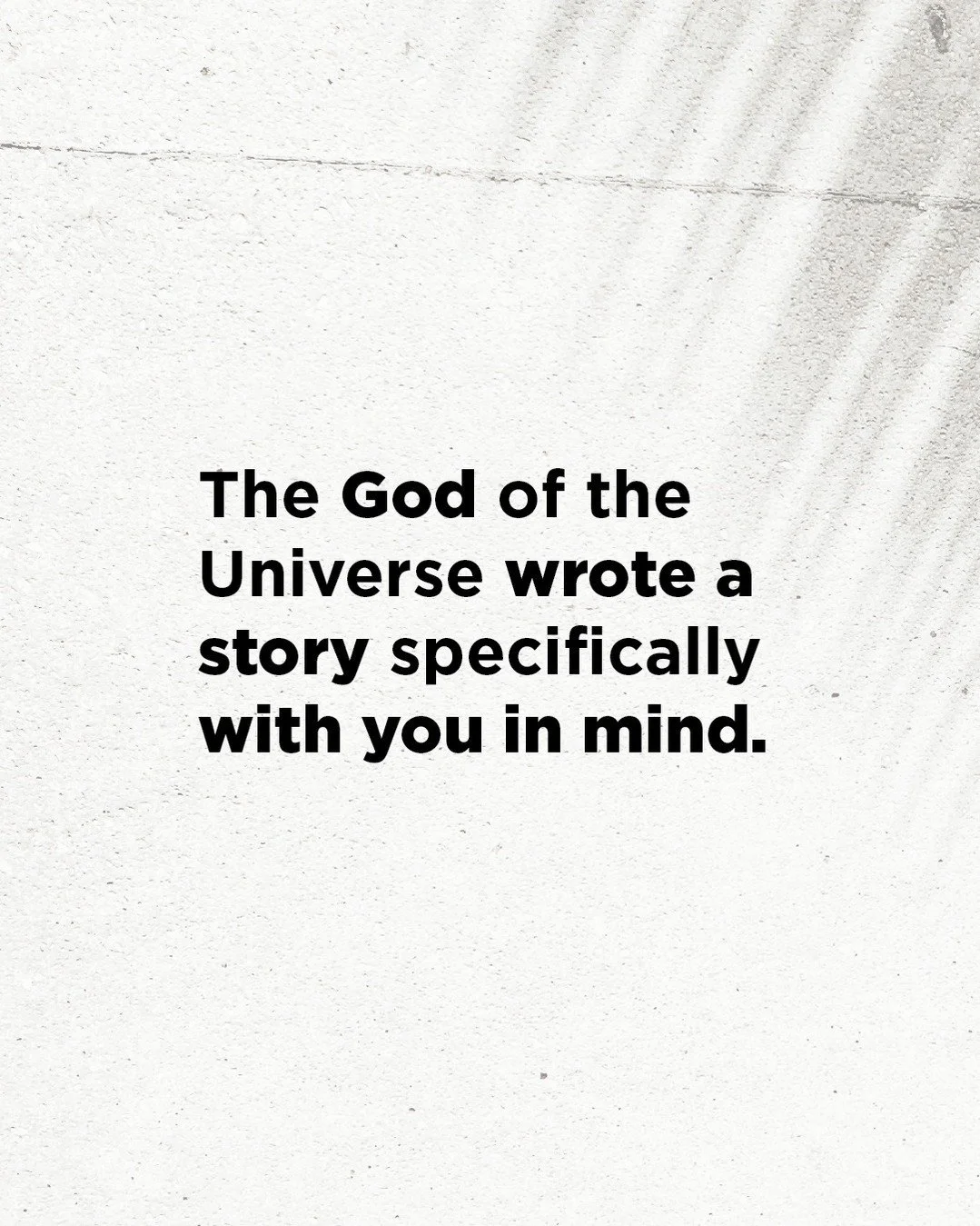 Your story matters.

Not because of what you've done&mdash;but because of what God has done in you.

He drew you. He chose you. He's still writing your story.

And someone in your life needs to hear it. Ask God: Who do you want me to share my story w