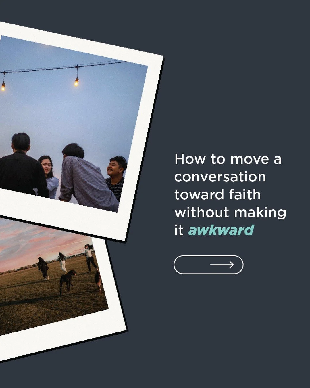 Most gospel conversations don&rsquo;t start spiritual.

They start casual.
Over time, they grow meaningful.
And sometimes&mdash;naturally&mdash;they become spiritual.

Many of us don&rsquo;t avoid spiritual conversations because we don&rsquo;t care.
