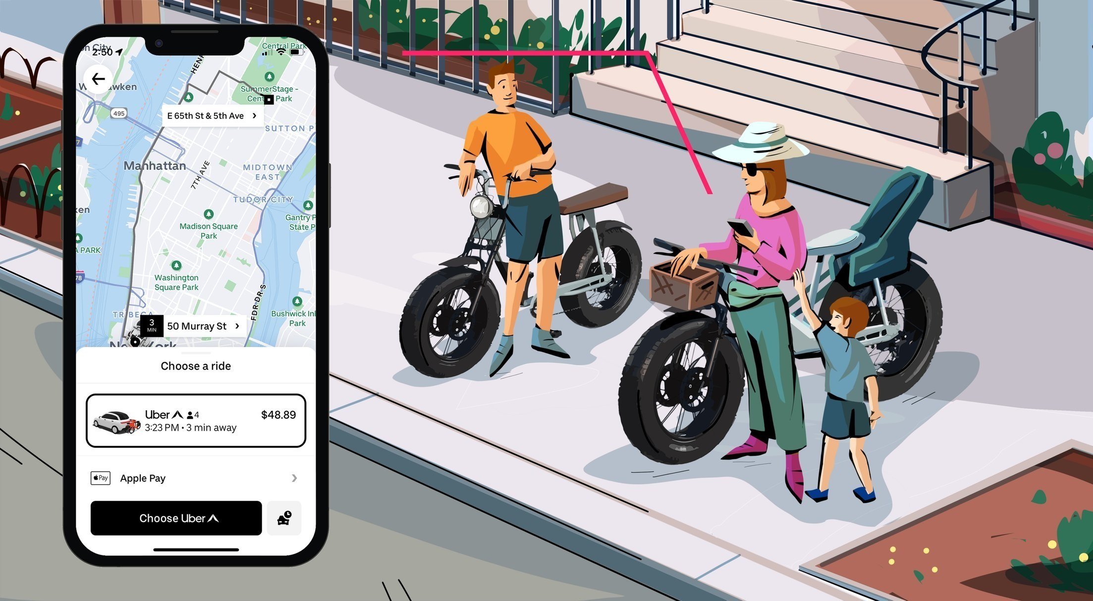 Atlas Electric Bike Rack | 2D Design, Keyframes, Styleframes