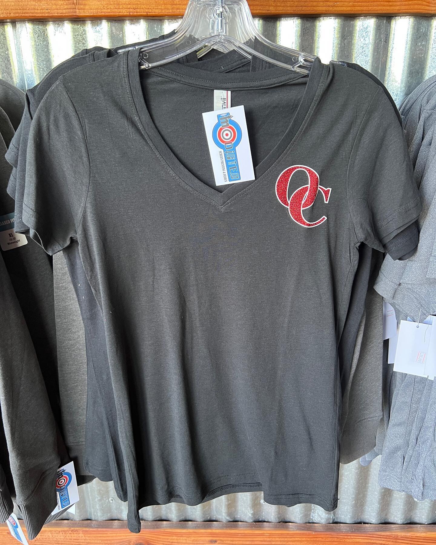 New in stock! 

OC Glitter V neck tee - Sizes XS - L! Only $25 and the perfect basic for spring. Come get one today!