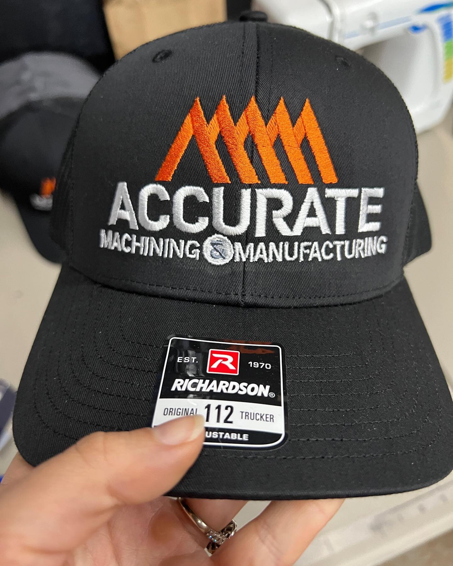 Crisp, clean embroidery for Accurate Machining and Manufacturing! Branded garments are key to your business, so let&rsquo;s get you set up!