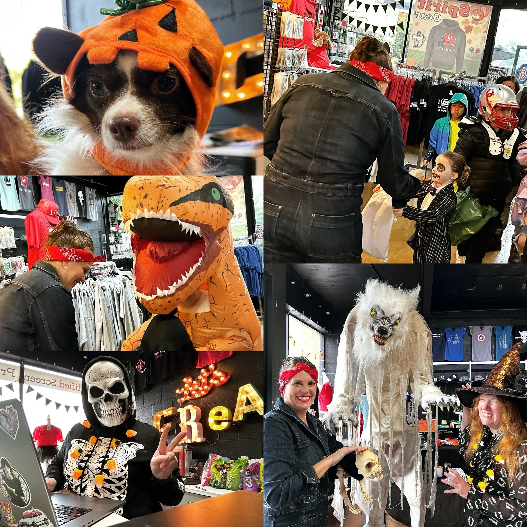 Trick or Treat Main Street is tomorrow!! 4-6PM
It’s our favorite time of the year! We cannot wait to see your costumes this year! Visit Wolfie, check out Jazz the shop dog to see what costume she’s wearing this year, and get some candy!
A
