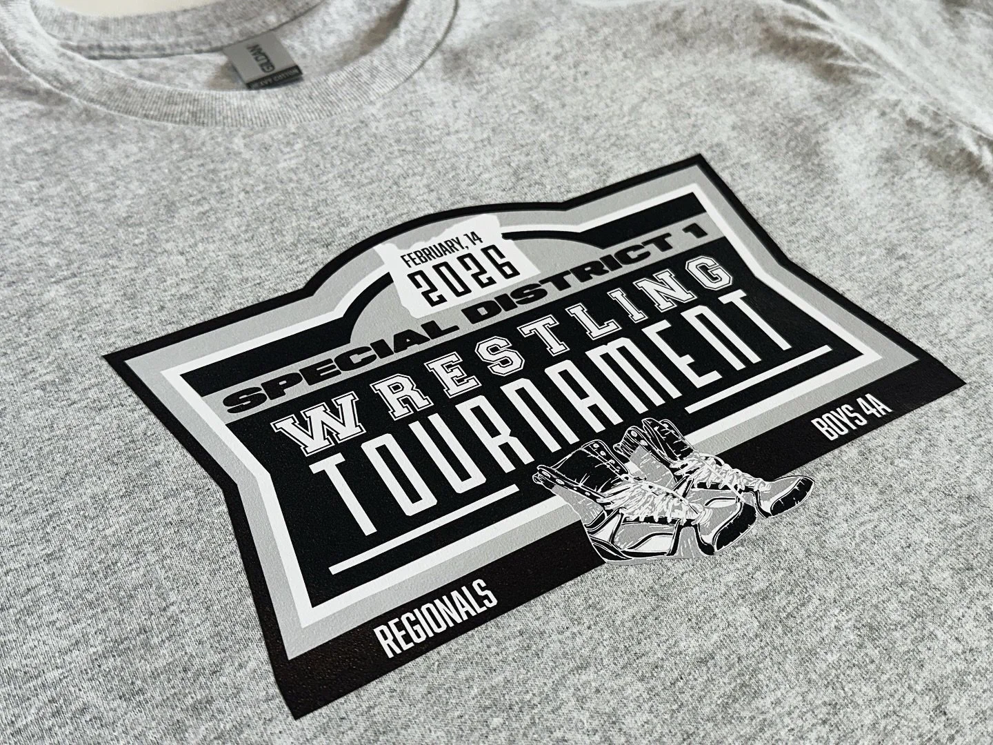 Visit our booth tomorrow at Molalla high school for the Special District 1 Wrestling Tournament. Get your special event apparel made custom for you on site. Personalize it by adding your weight class, name or a flag! See you tomorrow! @molallahighsch