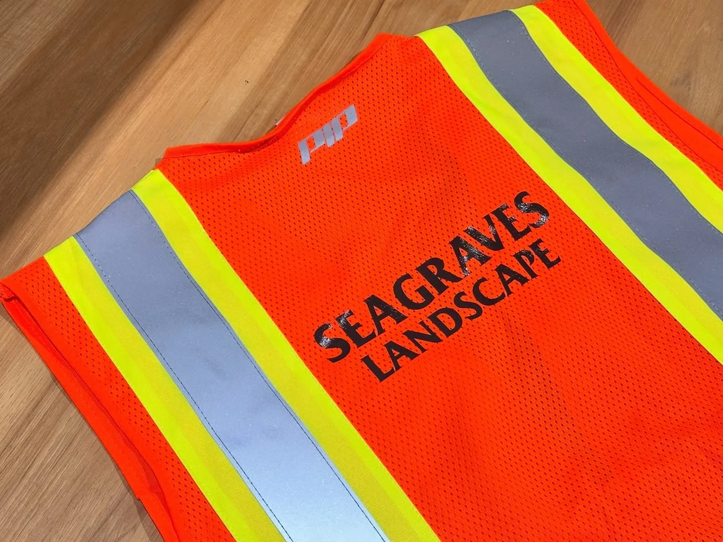 Do you need some safety vests customized for your business or team? We can help you out! Big thank you to Seagraves Landscape for their repeat orders over the years. 
#safetyvests  #heattransfers #modifiedscrenprinting