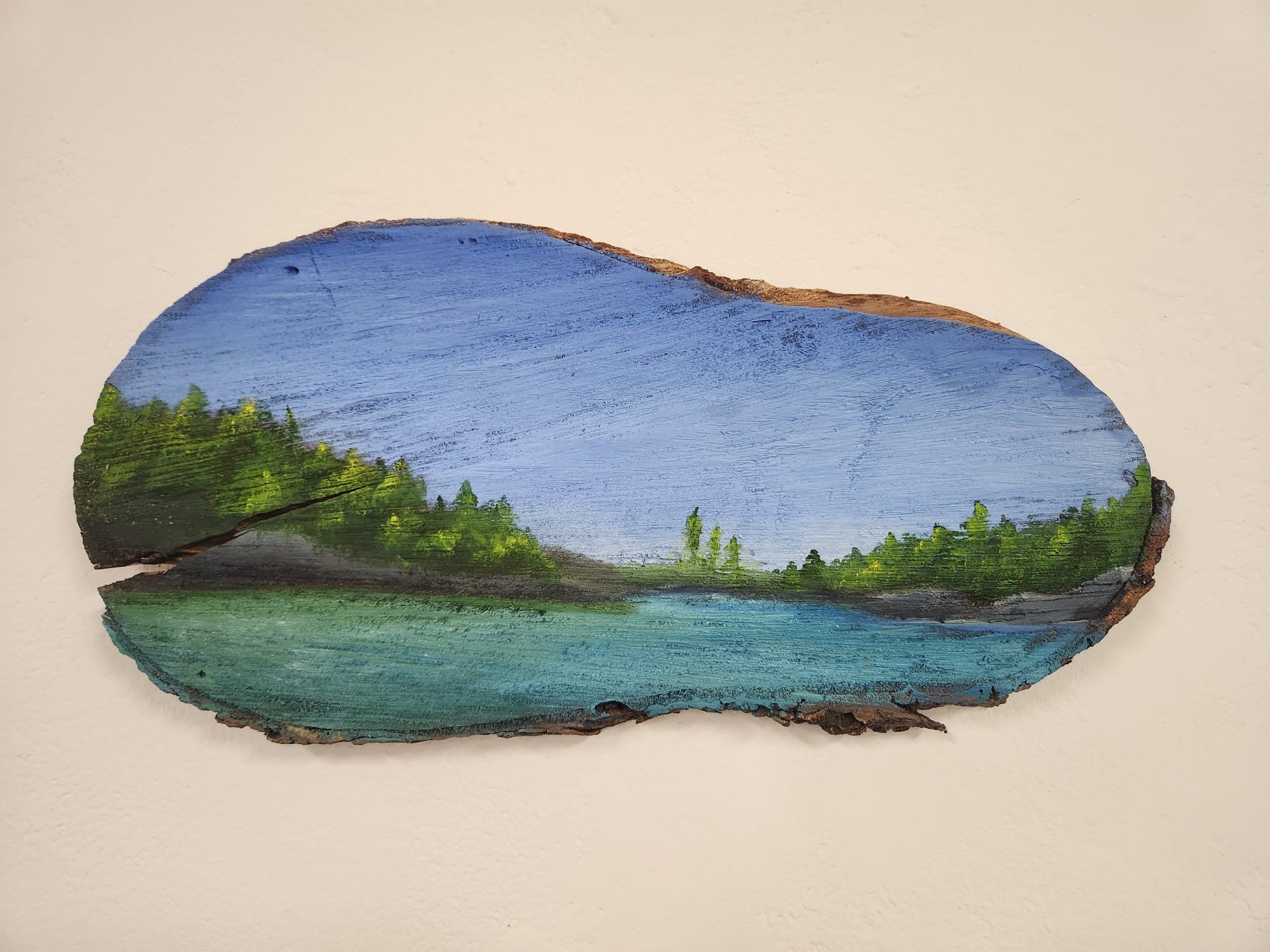 ~ SOLD ~
View from the Edge of the Lake
2023
Oil on wood
7.5" x 16"