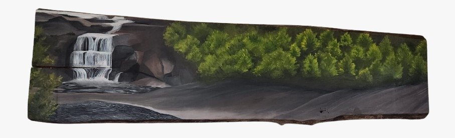 Waterfall
2024
Oil on wood
10" x 36.5"